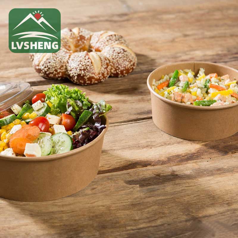 Salad Serhildan Kraft Paper Bowl