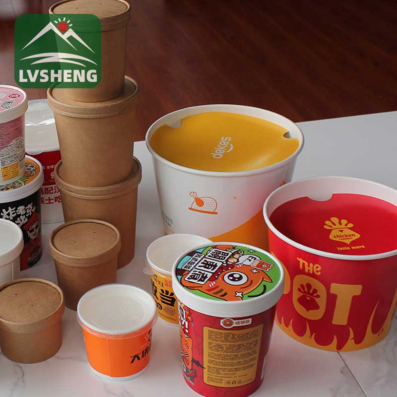 Eco-dostane Oem Kraft Paper Bowl