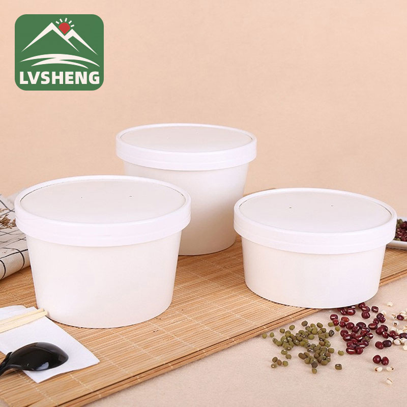 KRAFT SALAD PAPER Bowl bi kaxezê kaxezê