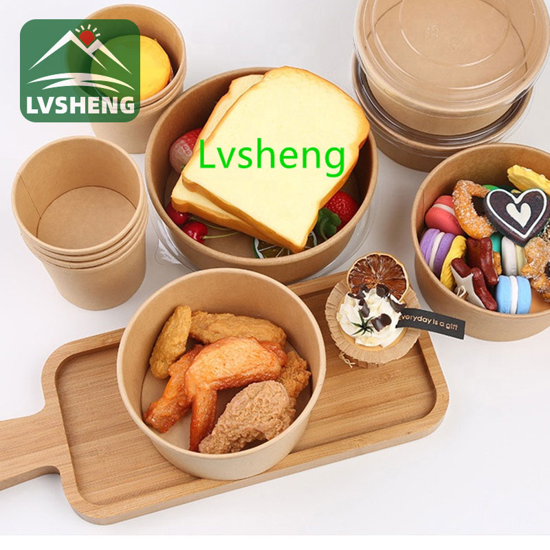 Tevahiya Eco-dostane Kraft Salad Paper Bowl